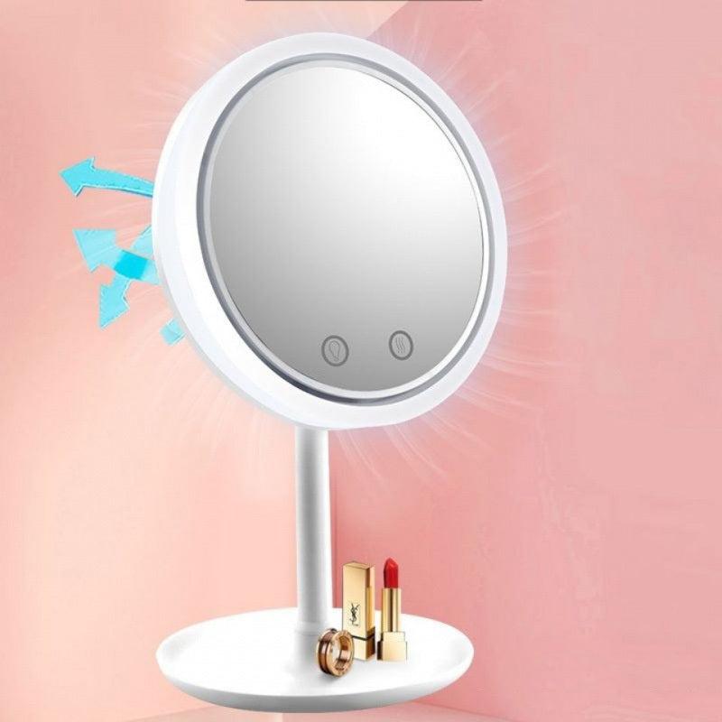 Fan LED Light Makeup Mirror